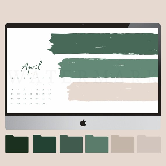 April 2023 Wallpaper Calendar 2022-2023 Calendar Wallpaper Desktop Organiser With Folder | Etsy Australia