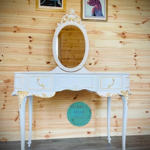 French  Louis vanity | 3-drawer vintage dressing table  | Olympus dressing table| Bespoke furniture | Vintage furniture |
