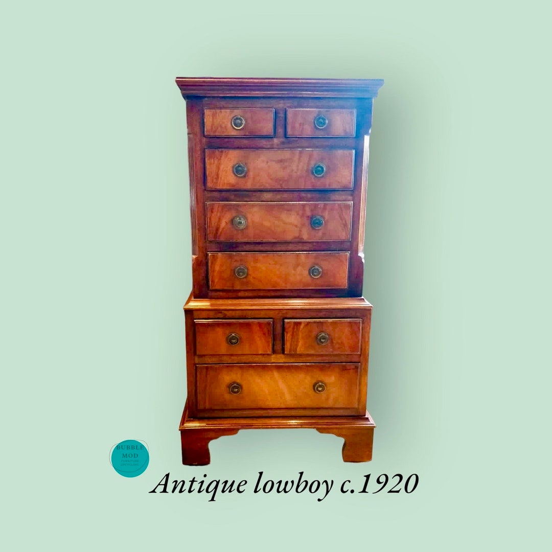 Mini Antique Lowboy Chest of Drawers C1920s Etsy