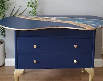 Vintage  Dressing table | Kidney shape | 2 drawer dressed
