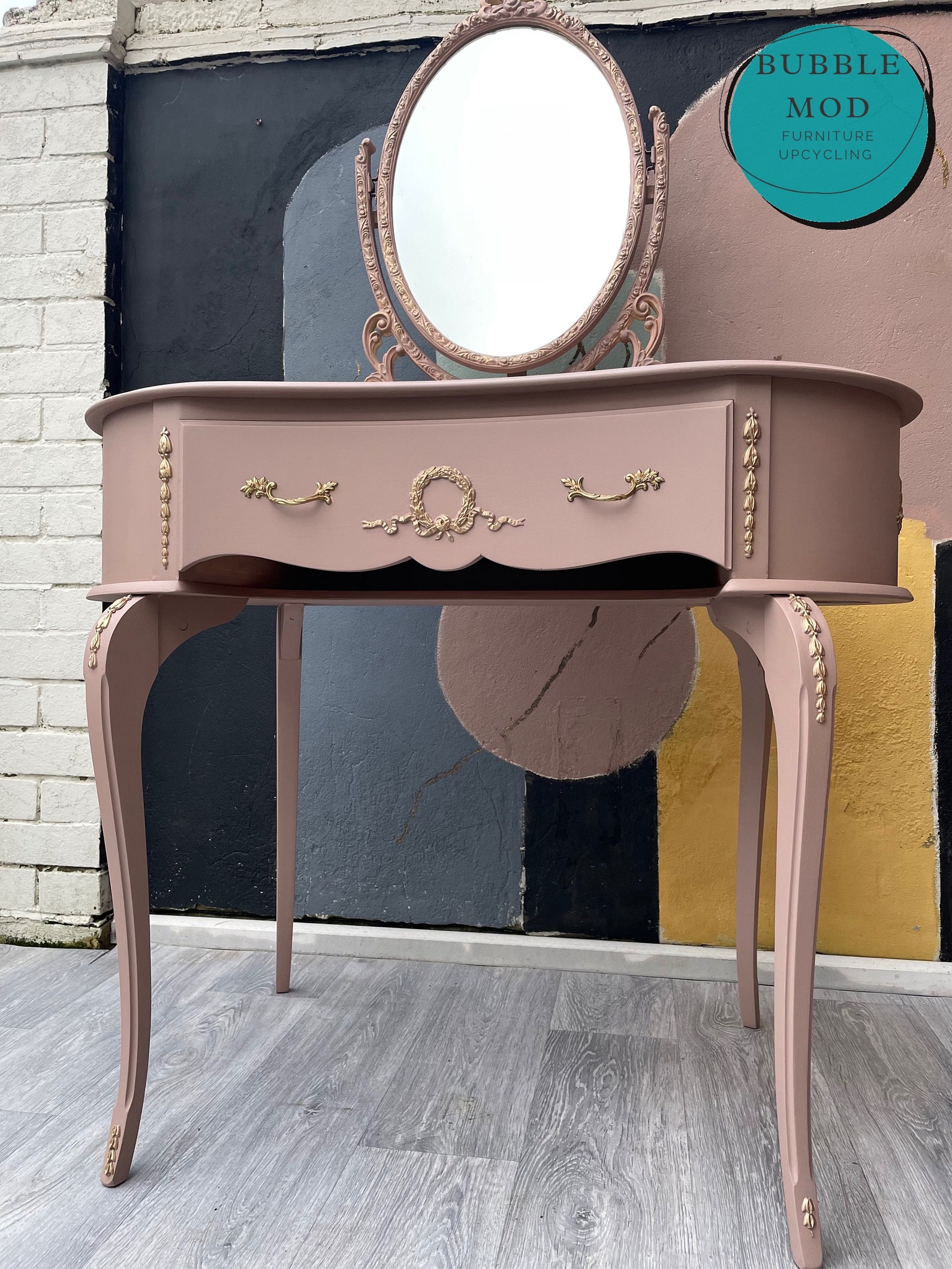 French Style Kidney Shaped Vanity | Elegant Dressing Table - Etsy