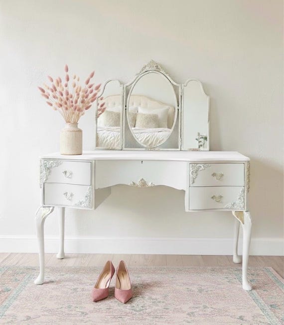 dressing table dressing Ktaxon 2-1 Elegance White Vanity Table and Stool Set Wood Makeup Desk with 4 Drawers & Mirror The make White Provincial Dressing Table