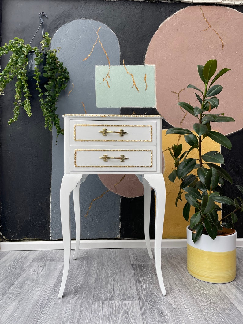 French Style Bedside Table: Bespoke Painted Nightstand - Etsy