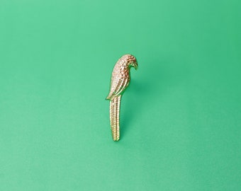 Golden Parrot Door Knob - Solid Bird Door Pull - Modern Home Accessory - Luxury Hardware