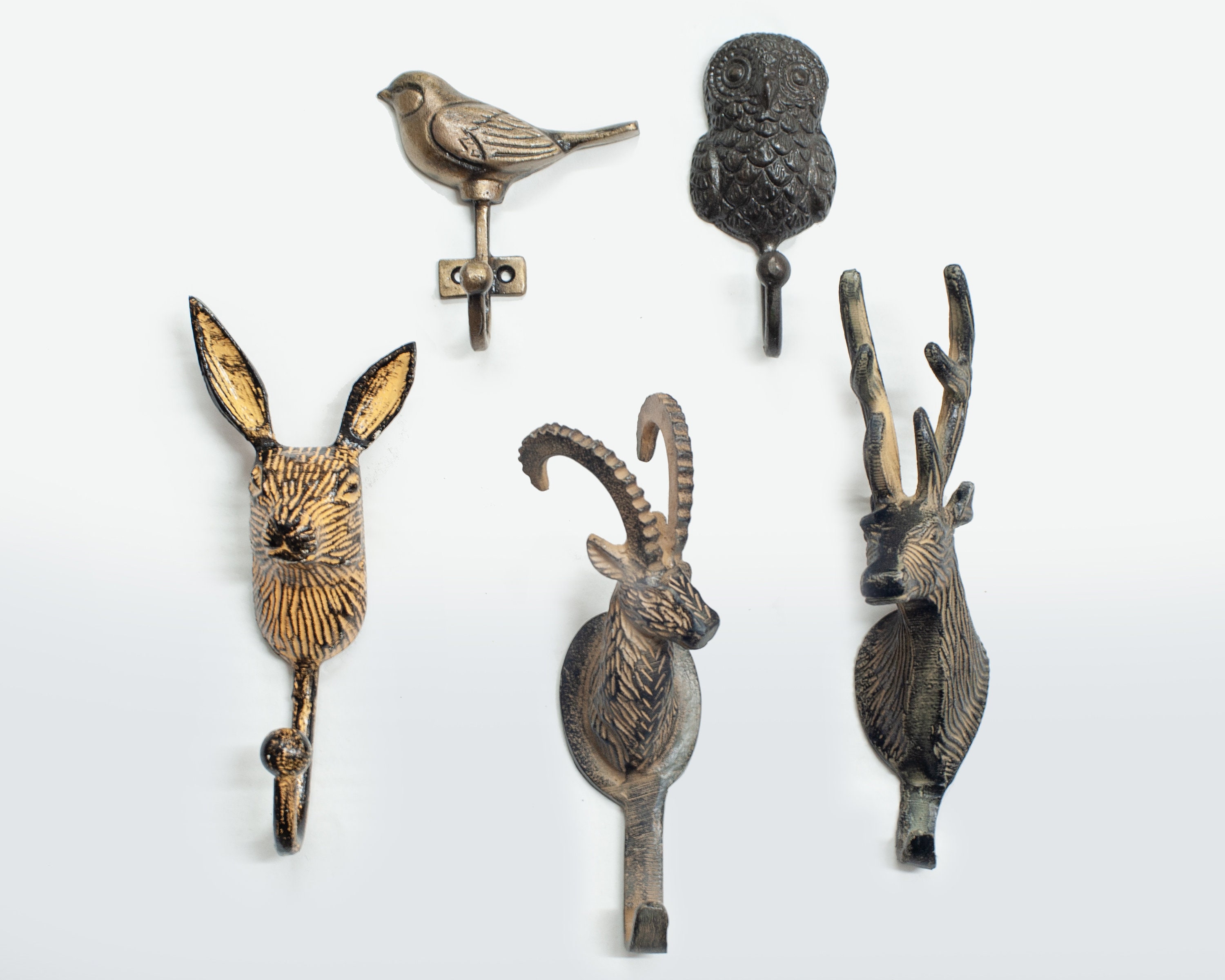 Metal animal coat hooks hotsell