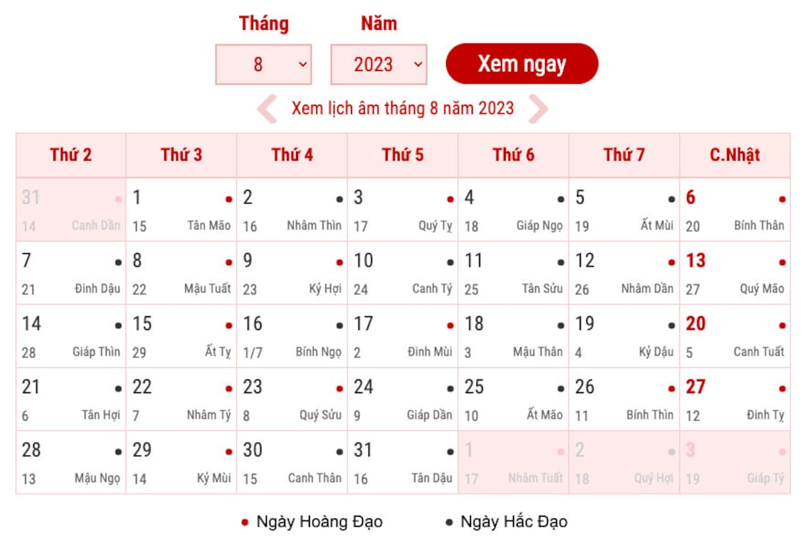 Vietnamese Lunar Calendar 2025 