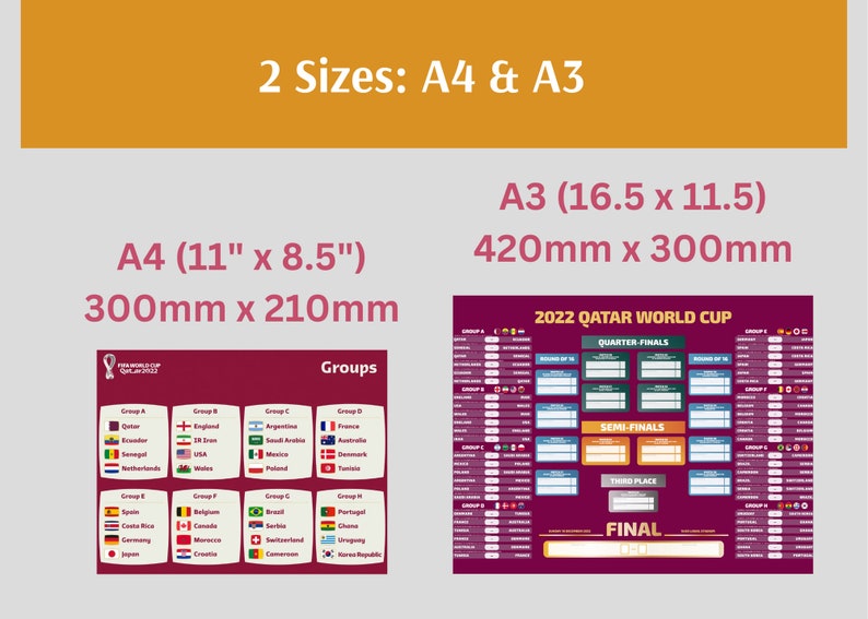 Printable FIFA 2022 Qatar World Cup Wall Chart Quatar World - Etsy ...