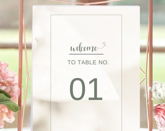25 Ready-made Table Numbers, Printable Wedding Table Numbers Template, Table Numbers Wedding, Table Numbers Wedding Template Printable