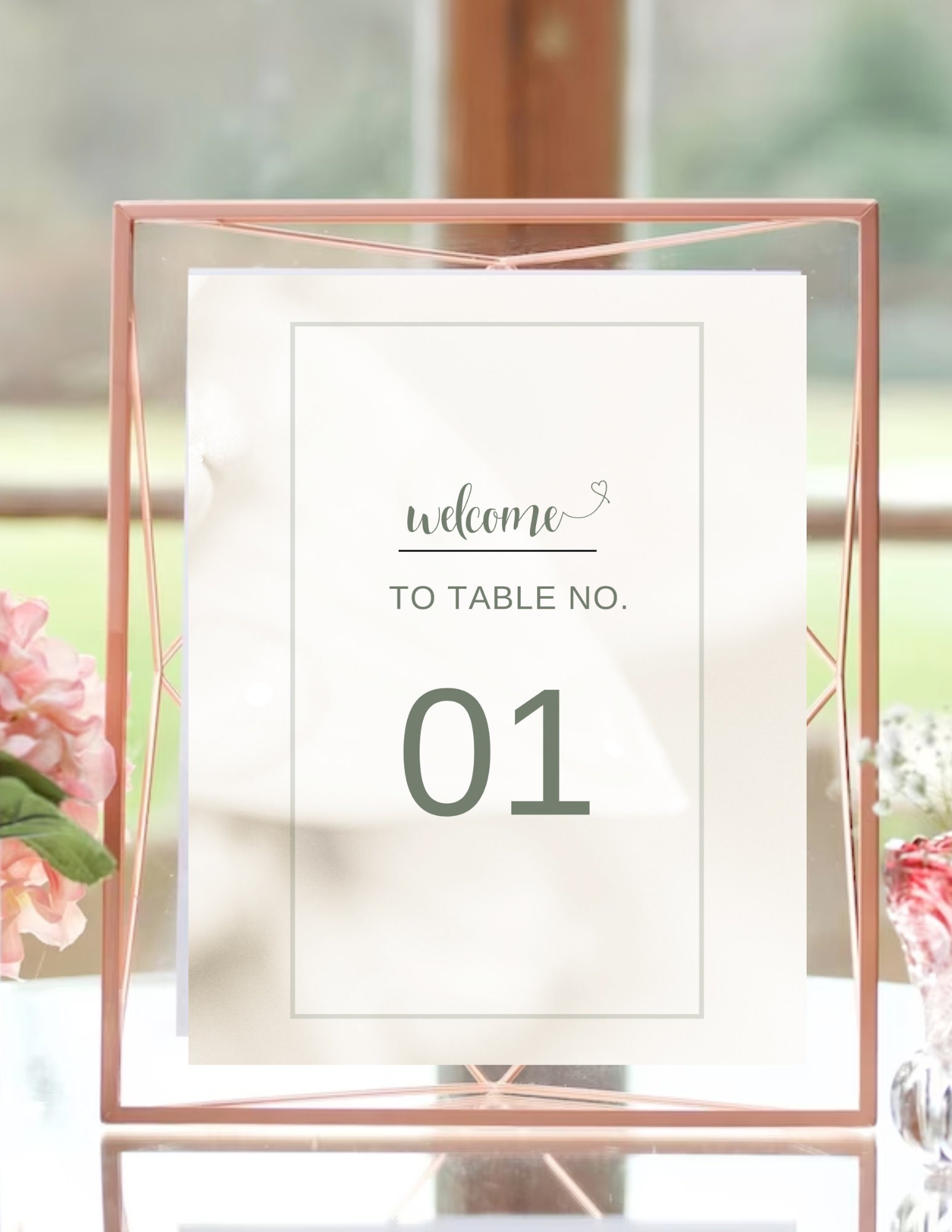 25 Ready-made Table Numbers, Printable Wedding Table Numbers Template ...