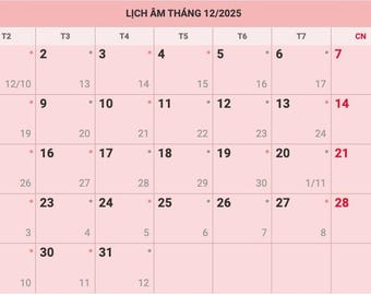 Lunar Calendar Vietnamese 2025, Âm Lịch, Lunar Vietnamese Calendar, Năm Ất Tị, 12 Tháng, 12 Months in 12 Pages, Lịch Âm 2025, Year of Snake