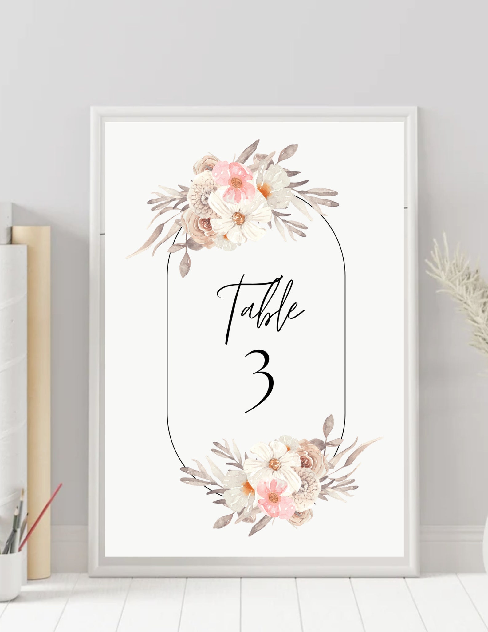25 Ready-made Wedding Table Numbers, Printable Table Numbers Template ...