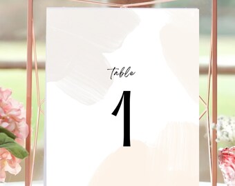 25 Ready-made Table Numbers, Printable Wedding Table Numbers Template, Table Numbers Wedding, Table Numbers Wedding Template Printable