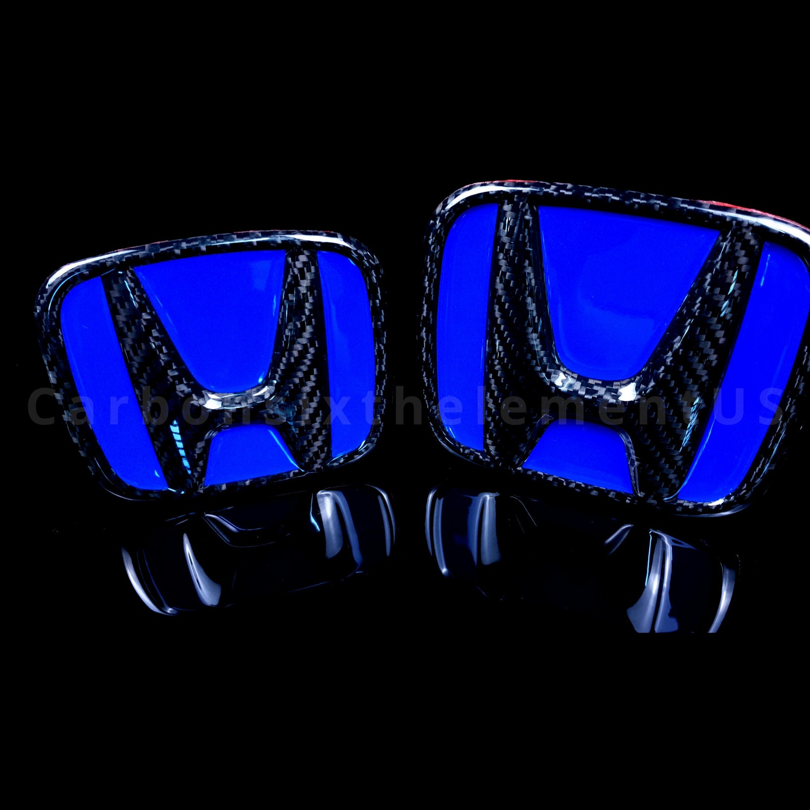 Carbon Fiber Honda Emblem Grille Emblem Front and Back Bumper Etsy