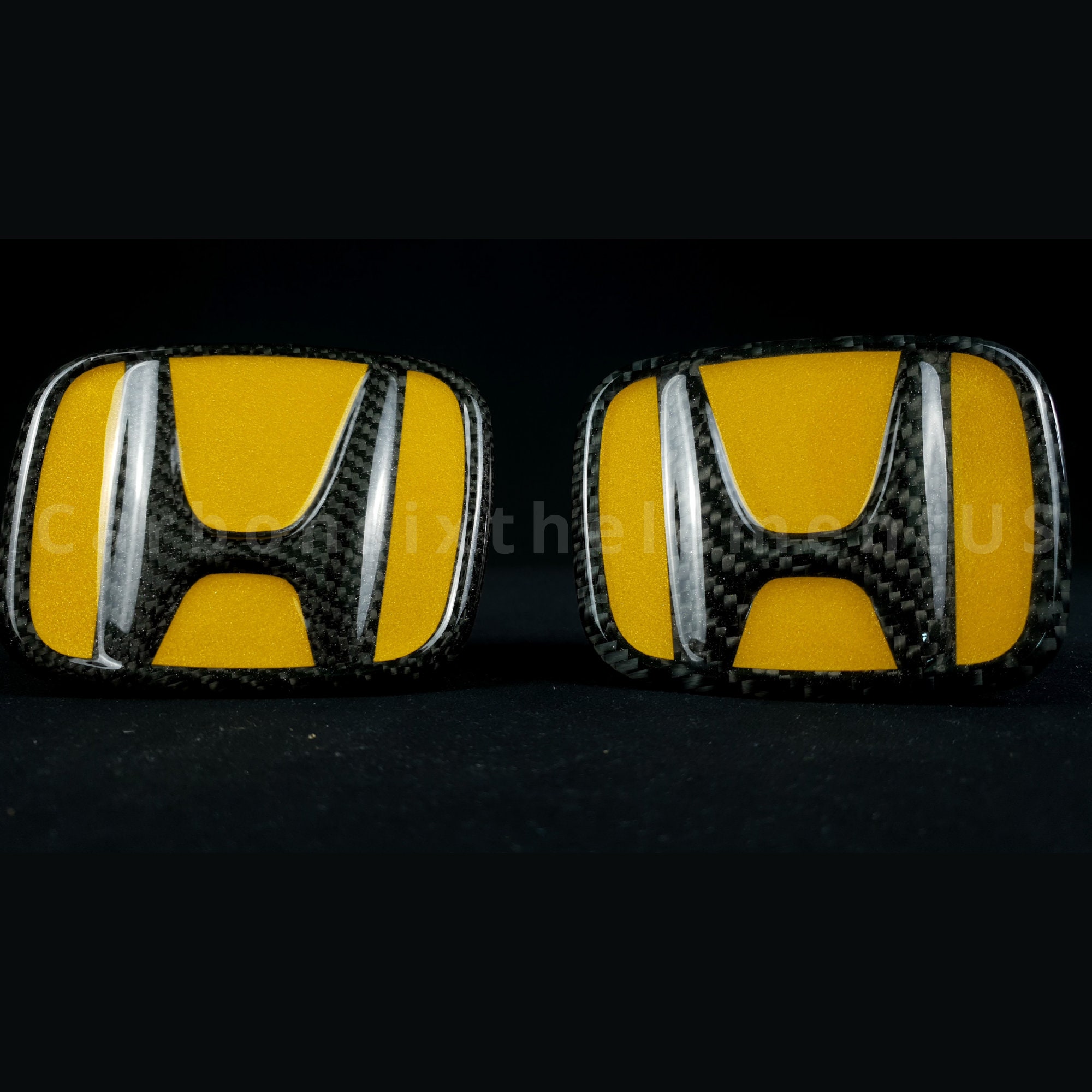 Carbon Fiber Honda Emblem Grille Emblem Front and Back Bumper Etsy