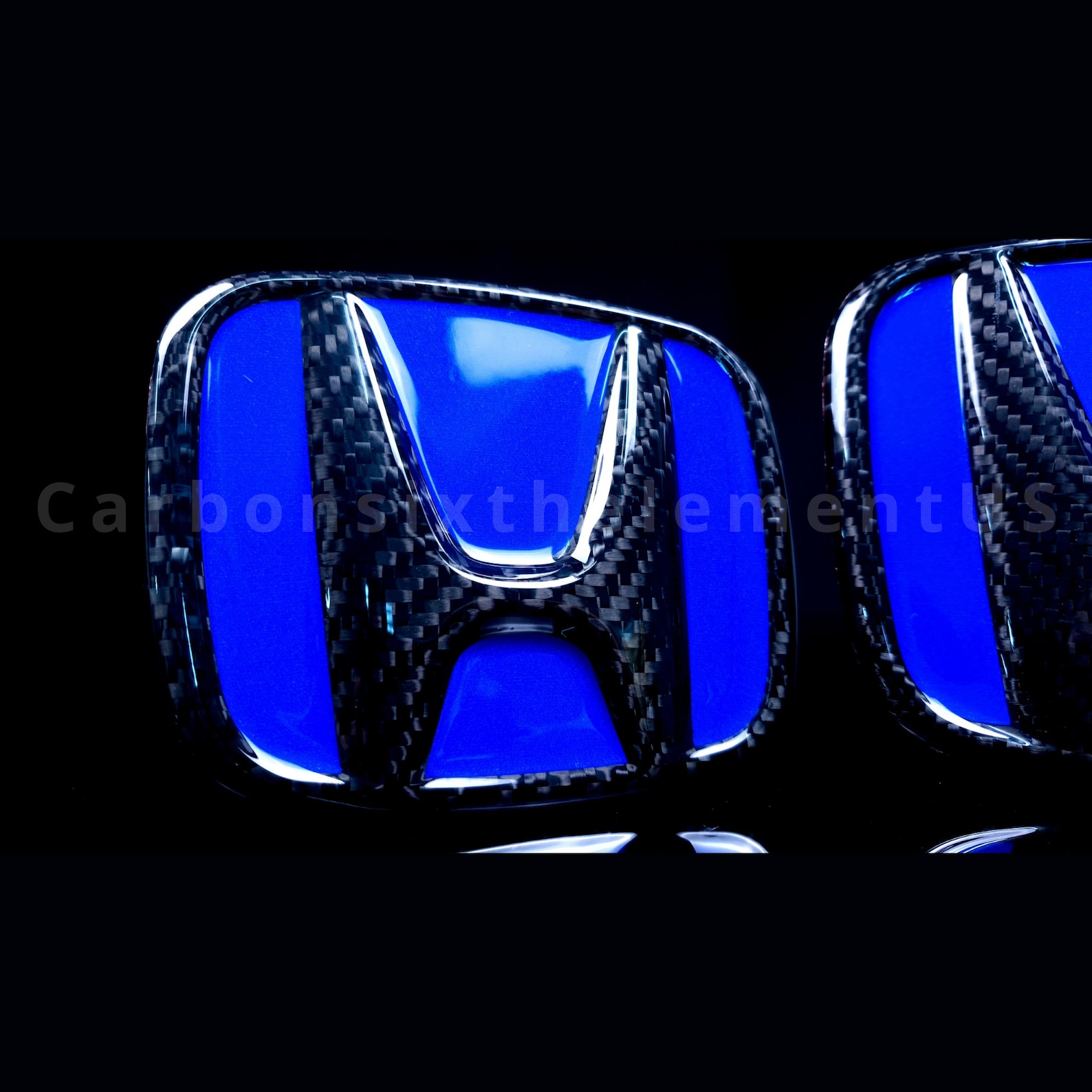 Blue Honda Civic Emblem