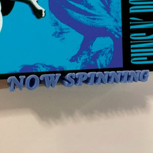 Now Spinning Wall Mount for Vinyl Records, 4K Print