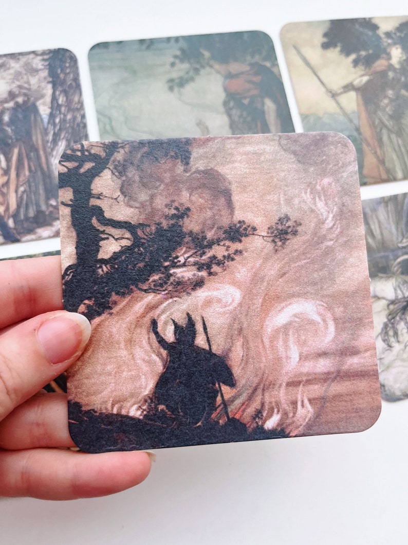 Arthur Rackham’s “wagner’s Ring Epic” Illustrated Coaster Set - Etsy