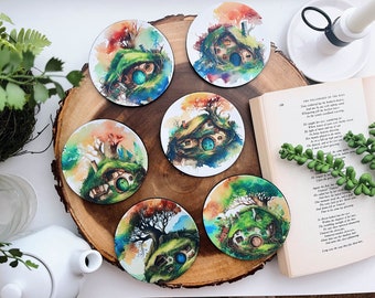 Homes of the Shire, Middle-Earth Themed Coaster Set