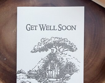 Scenes at the Shire: Get Well Letterpress Sympathy Card