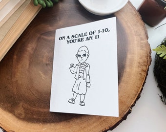 On a Scale of 1-10, You’re an 11. "Kid-Designed" Letterpress Card
