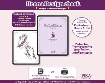 Henna Design Ebook | Henna Tattoo Art | Henna Ebook | Tattoo designs | Henna Book | Henna Art | Henna Designs