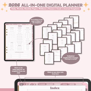 Digital Planner 2026, Dated Digital Planner, Goodnotes Notability ...
