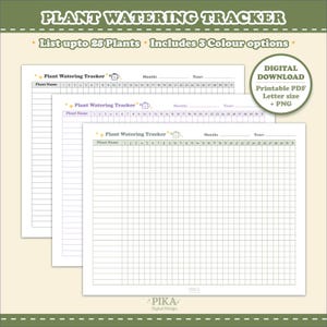 Plant Care Tracker, Plant Watering Schedule, Houseplant Planner, Plant Journal , Plant Care Planner, Plant Care  Tracker
