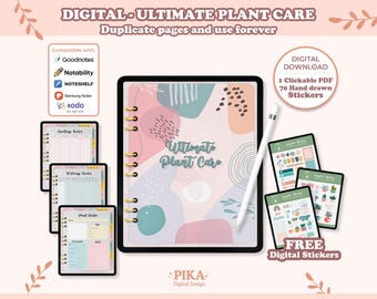 Ultimate Plant Care Digital Planner: GoodNotes iPad Tracker (PDF)