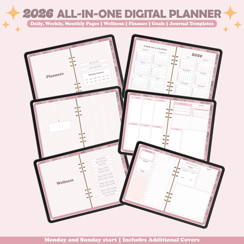 Digital Planner 2026, Dated Digital Planner, Goodnotes Notability ...