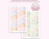 2026 Full Year Calendar Large Wall Planner, Portrait 2026 Printable Wall Planner, Yearly Calendar Printable PDF 24"x36", Year at a Glance