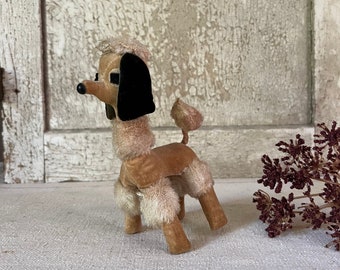 Vintage Sawdust Girl Dog / dogs / dog decor / sawdust animals / retro decor / vintage decor / kids room / plush decor