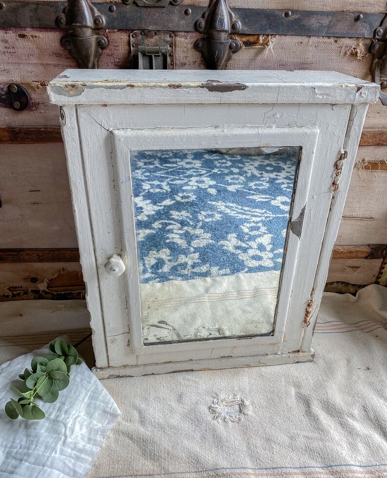 Antique White Metal Medicine / Vintage Decor / Antique Etsy