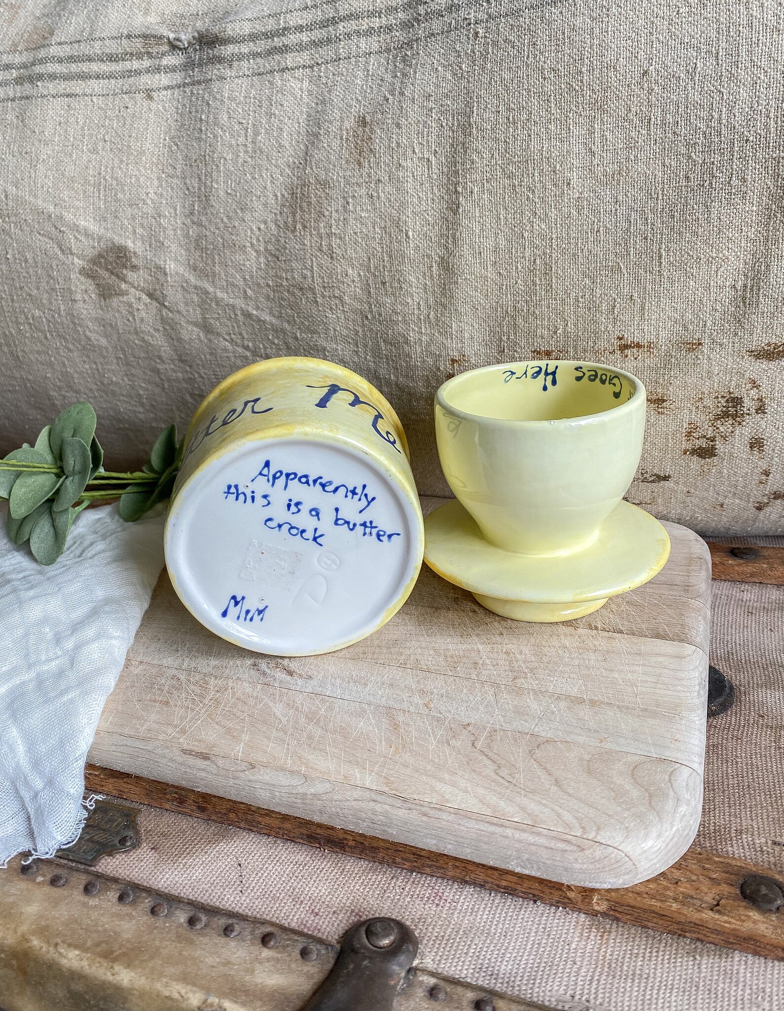 Vintage Butter Me Up Butter Dish / vintage decor / kitchen Etsy