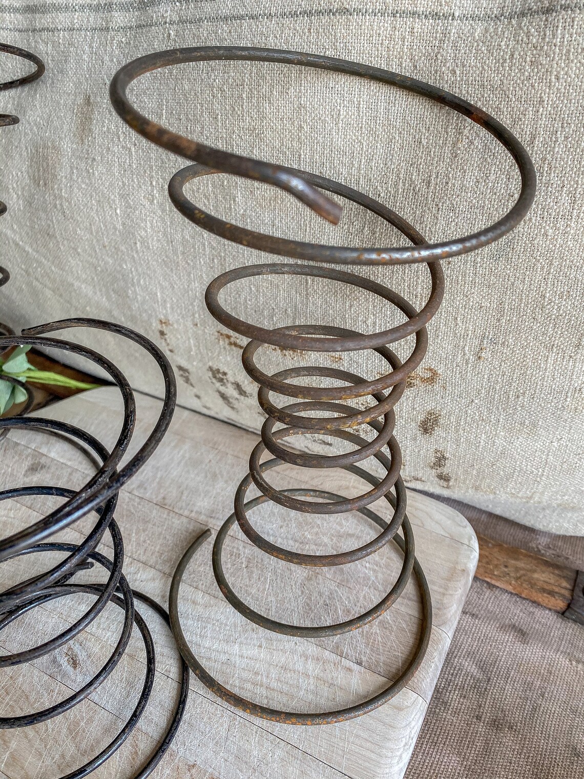 Set of 3 Vintage Metal Bed Springs / vintage decor / rustic Etsy