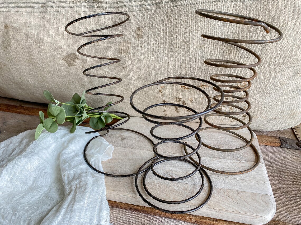 Set of 3 Vintage Metal Bed Springs / vintage decor / rustic Etsy