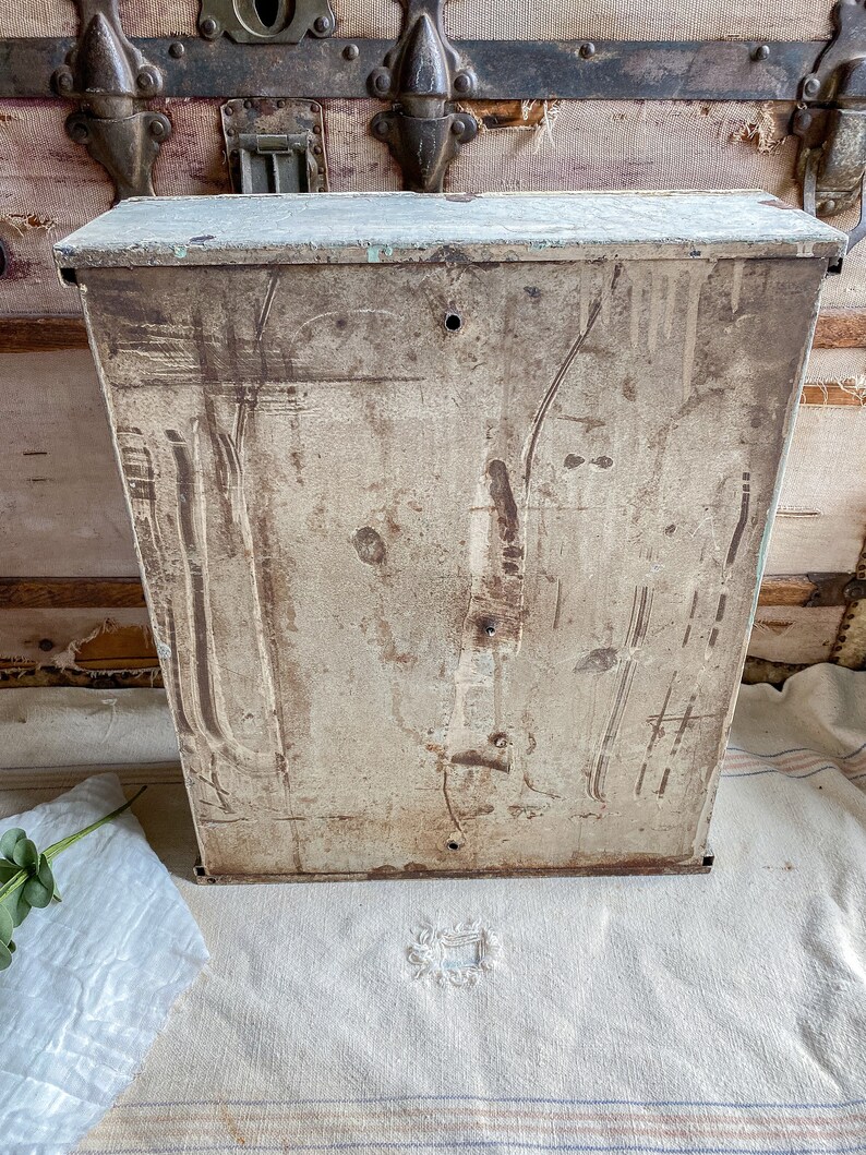 Antique White Metal Medicine / Vintage Decor / Antique Etsy