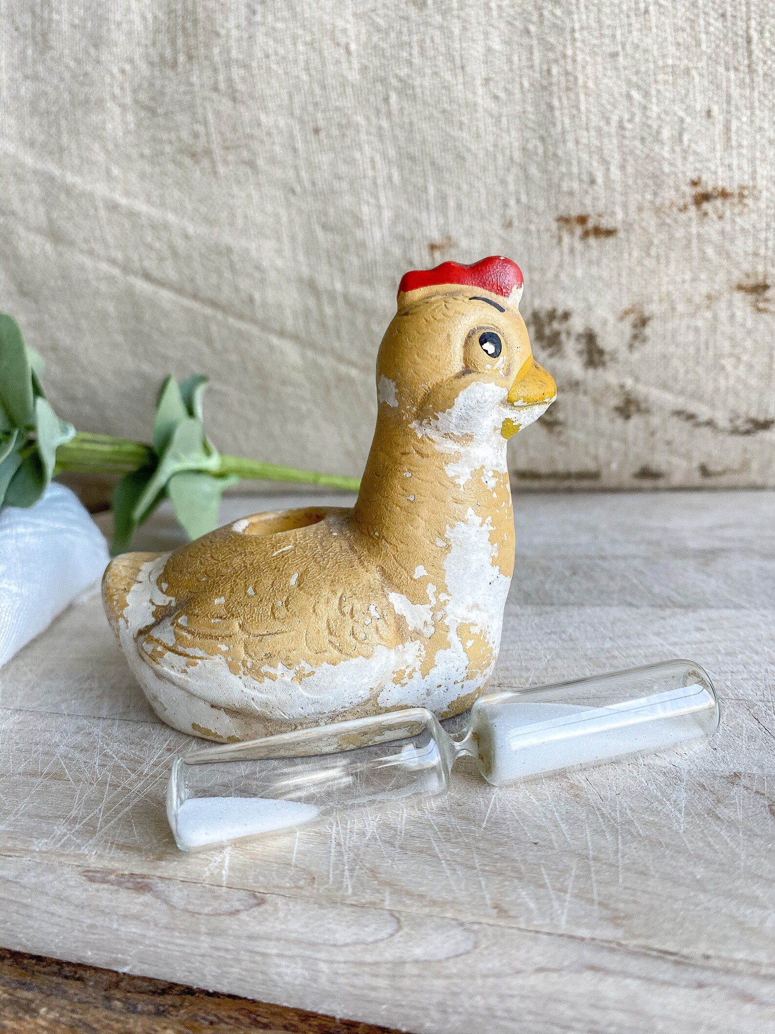 Vintage Chicken Egg Timer / kitchen decor / chicken decor / Etsy