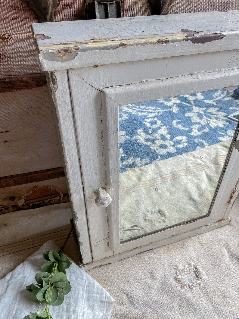 Antique White Metal Medicine / Vintage Decor / Antique Etsy