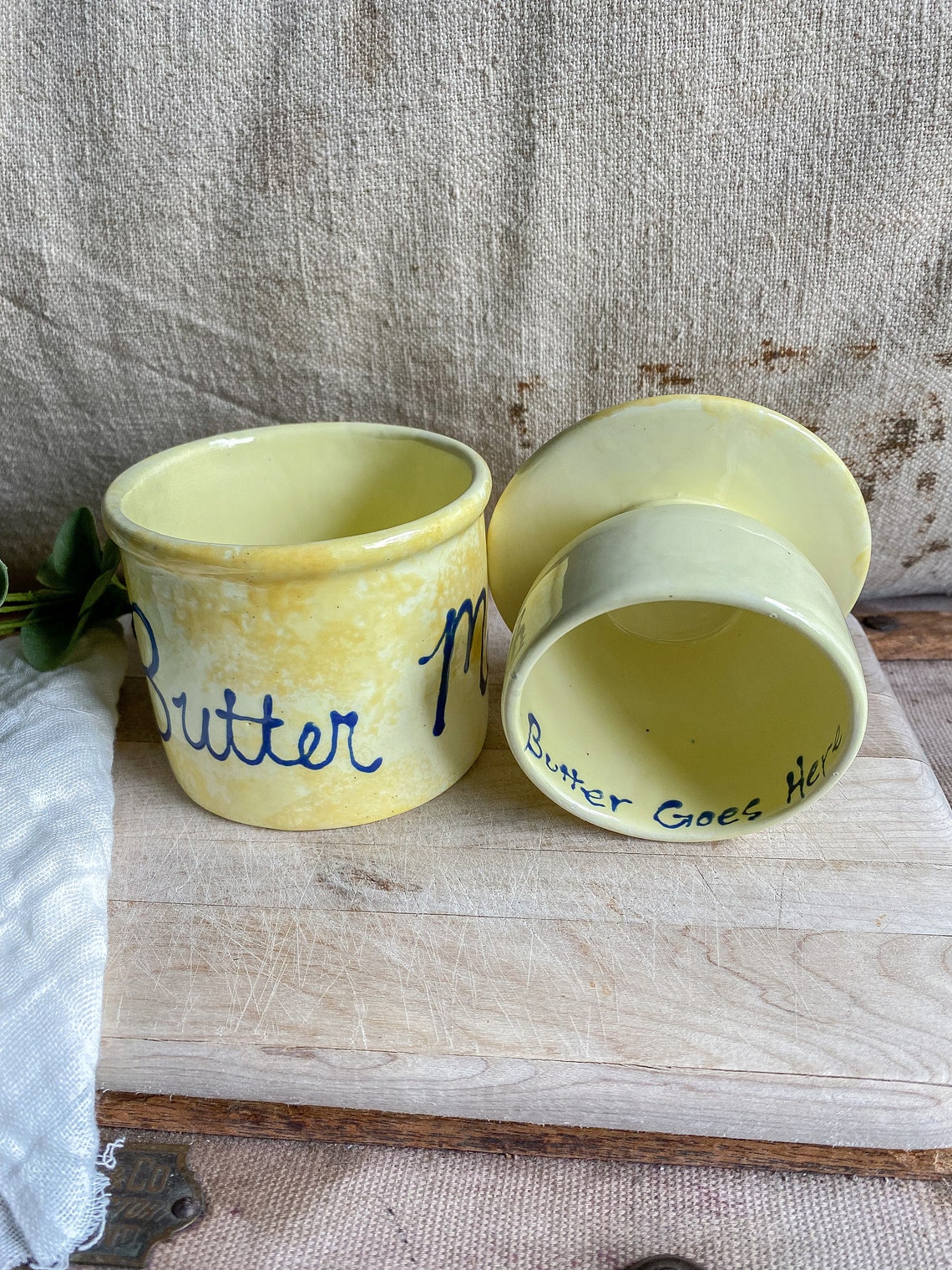 Vintage Butter Me Up Butter Dish / vintage decor / kitchen Etsy