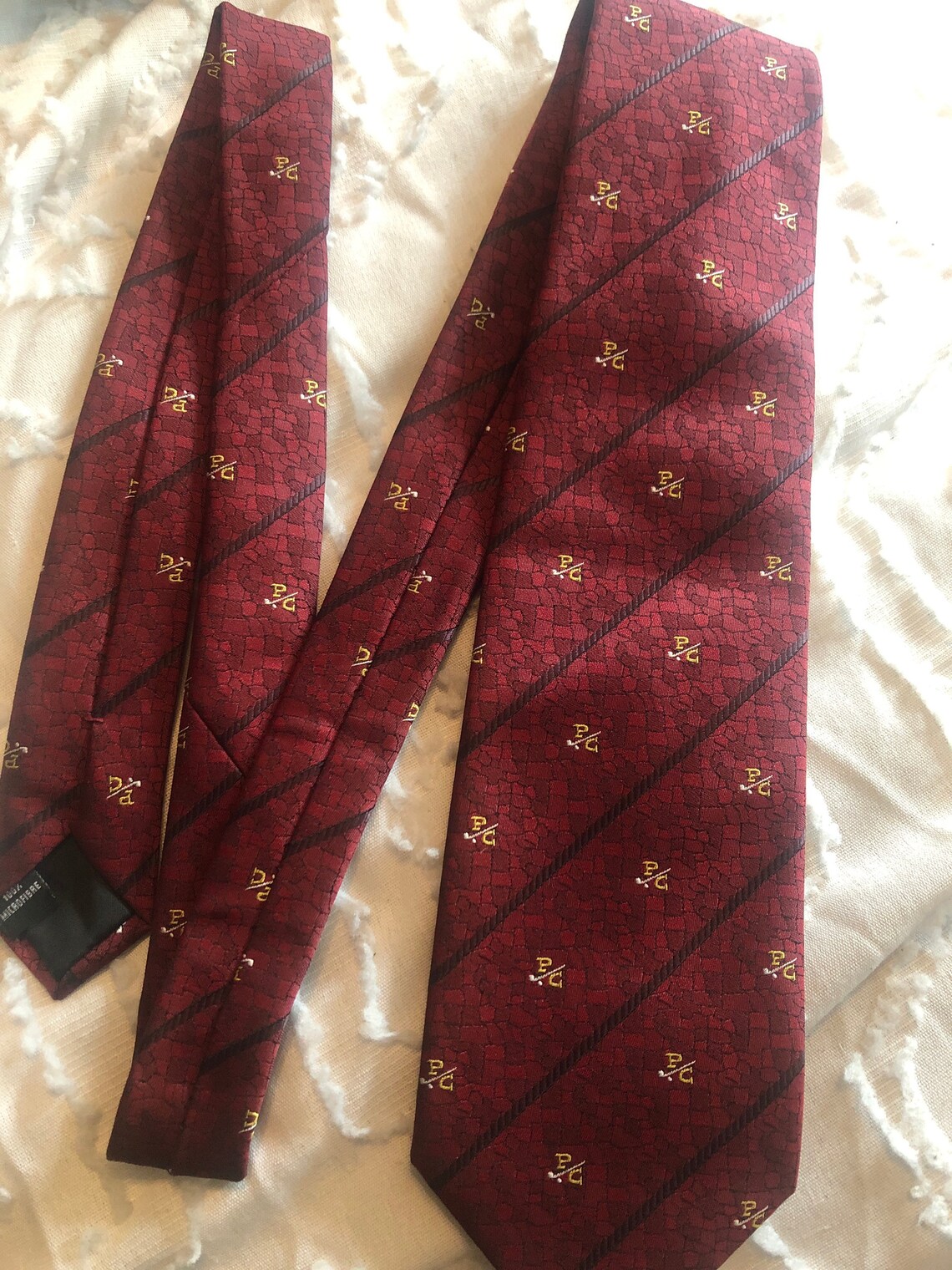 Past captain Golfer collection silk tie Etsy