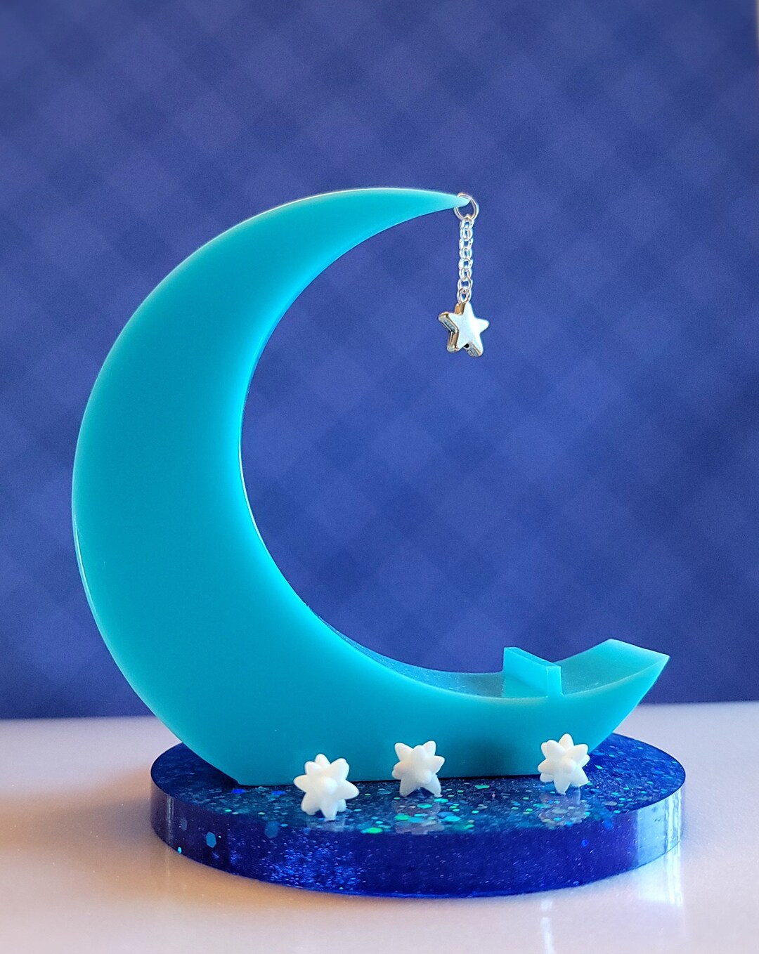 Animal Crossing Blue Moon Phone Stand / ACNH Aesthetic / AC New