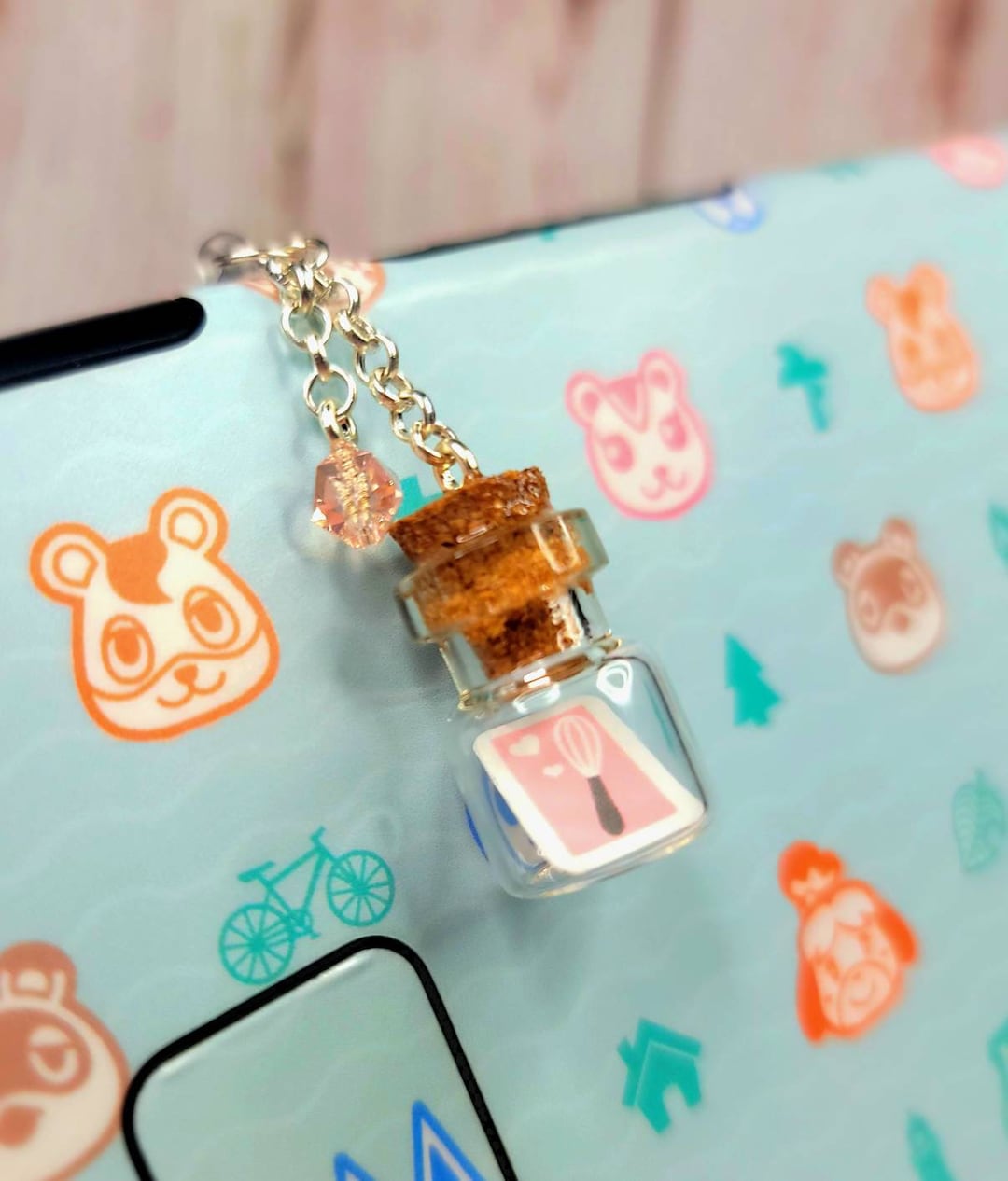 Cooking Recipe DIY Bottle Inspired ACNH Dust Plug Charm / Switch Dust