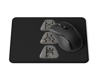 Alfombrilla de ratón inspirada en Diablo con palabras rúnicas de Enigma