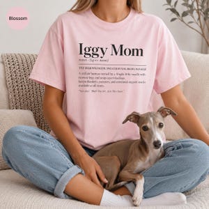 イタリアングレーハウンドママTシャツ、コンフォートカラーズ イギーママTシャツ、面白いイタリアングレーハウンド定義Tシャツ、IGママギフト、イギー好きTシャツ 画像 6