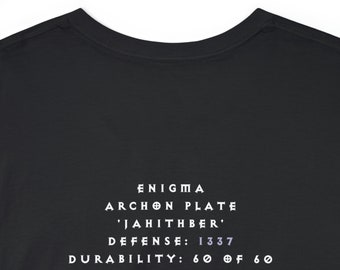 Runeword Enigma T-Shirt - Diablo Inspired Classic Fit Cotton Tee