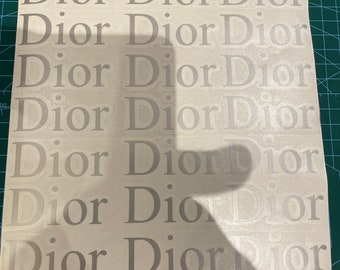 dior reflective sticker