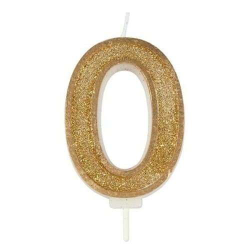 Sparkle Birthday Party Number Cake Candles GOLD 70mm ALL Numbers ideal cake toppers to show off your cake.
