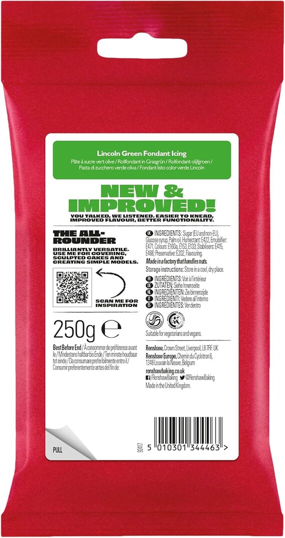 Emerald Green Just Roll With It Sugarpaste Fondant Icing 250g