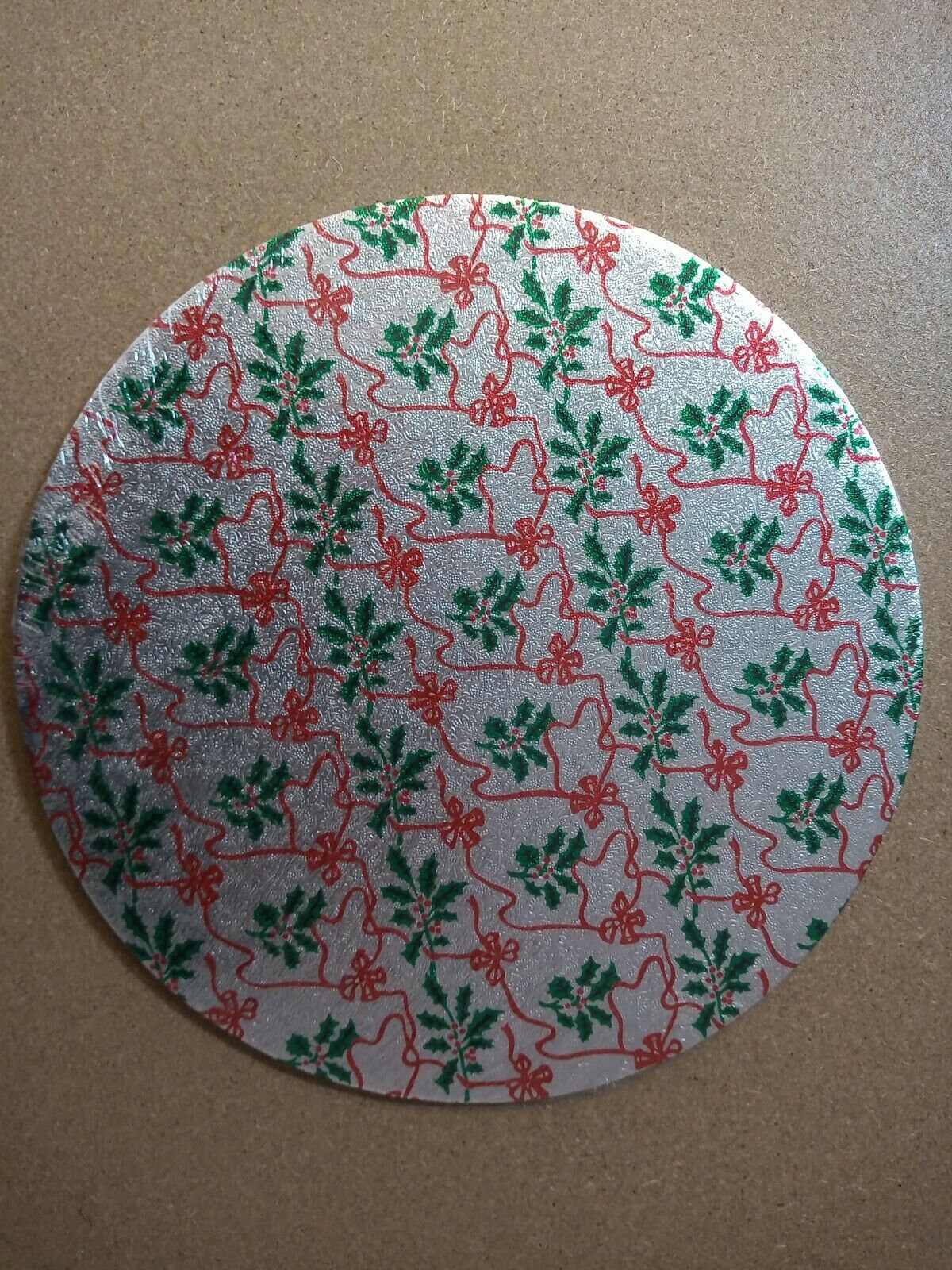 Culpitt Christmas Cake Board 6 10 Inch Holly Gold Etsy UK