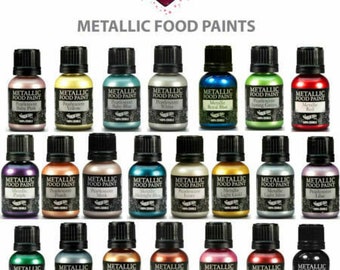 Rainbow Dust Edible PAINT - Metallic Food PAINTS For Cake Decorating - 25g